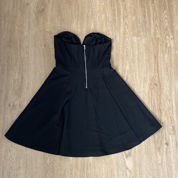 NEW never worn strapless sweetheart neckline black H&M skater dress. BUNDLE! - Picture 4 of 5